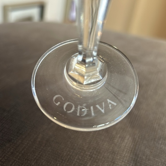 Godiva Set of 2 Cordial Dessert Shot Glasses. 2 oz. 5 1/4” tall - Picture 6 of 9